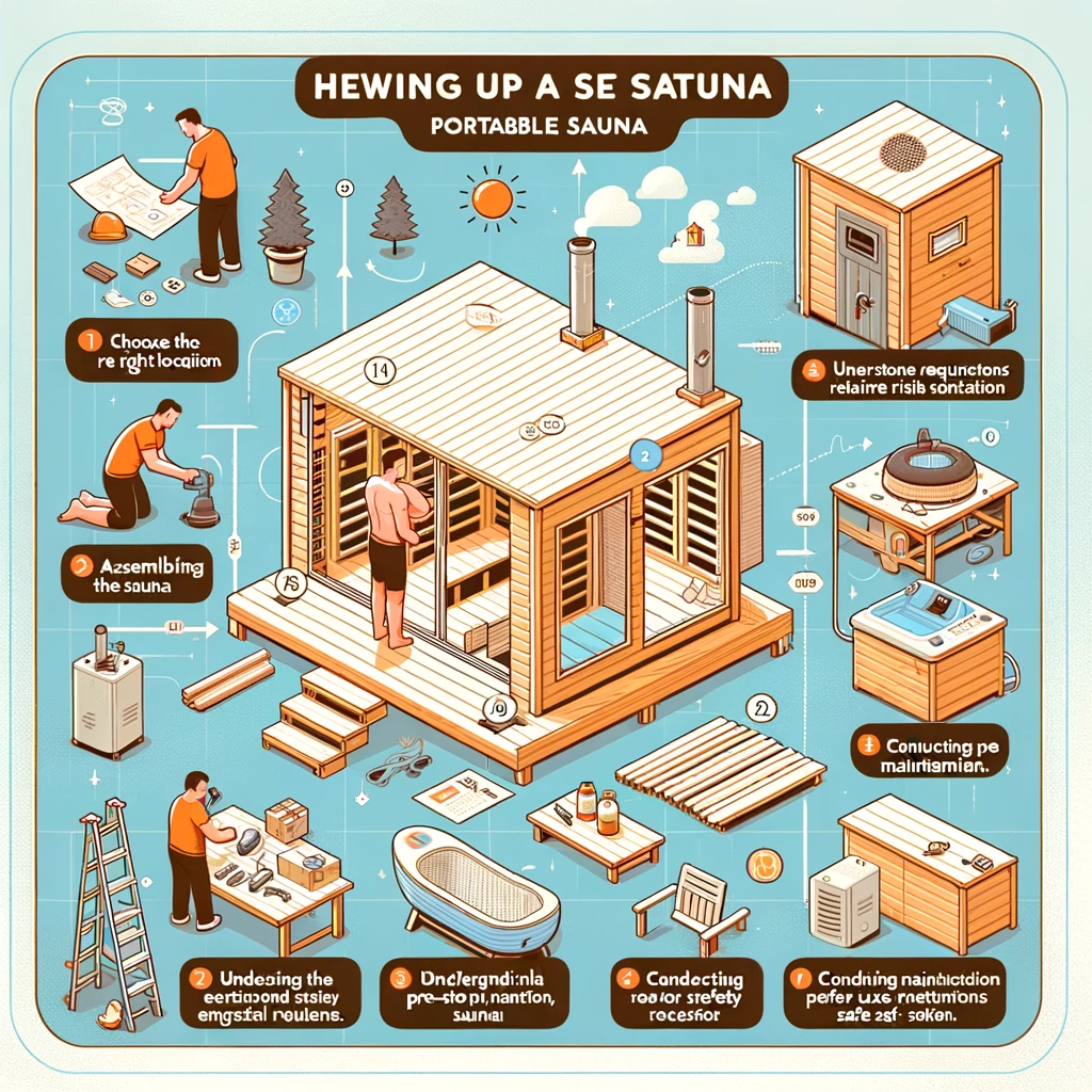 Setting Up a Portable Sauna